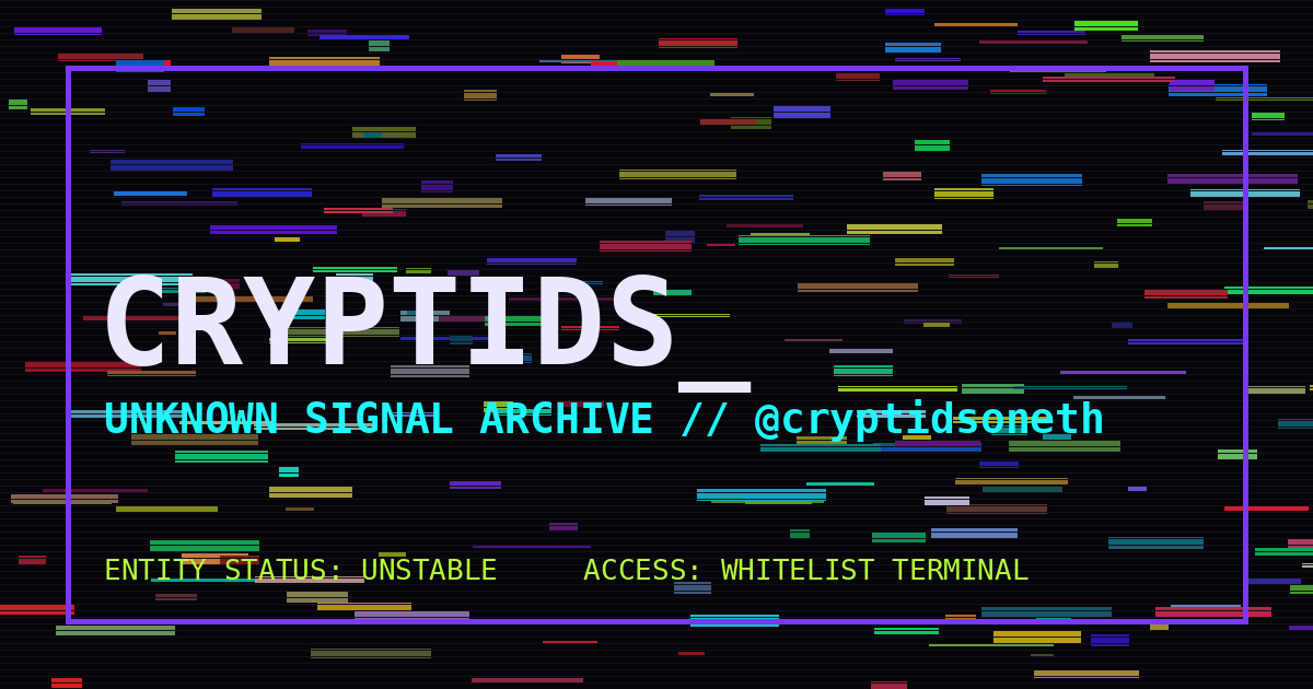 Apply · CRYPTIDS